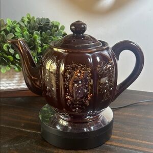 Antique Japanese Redware Ceramic Teapot